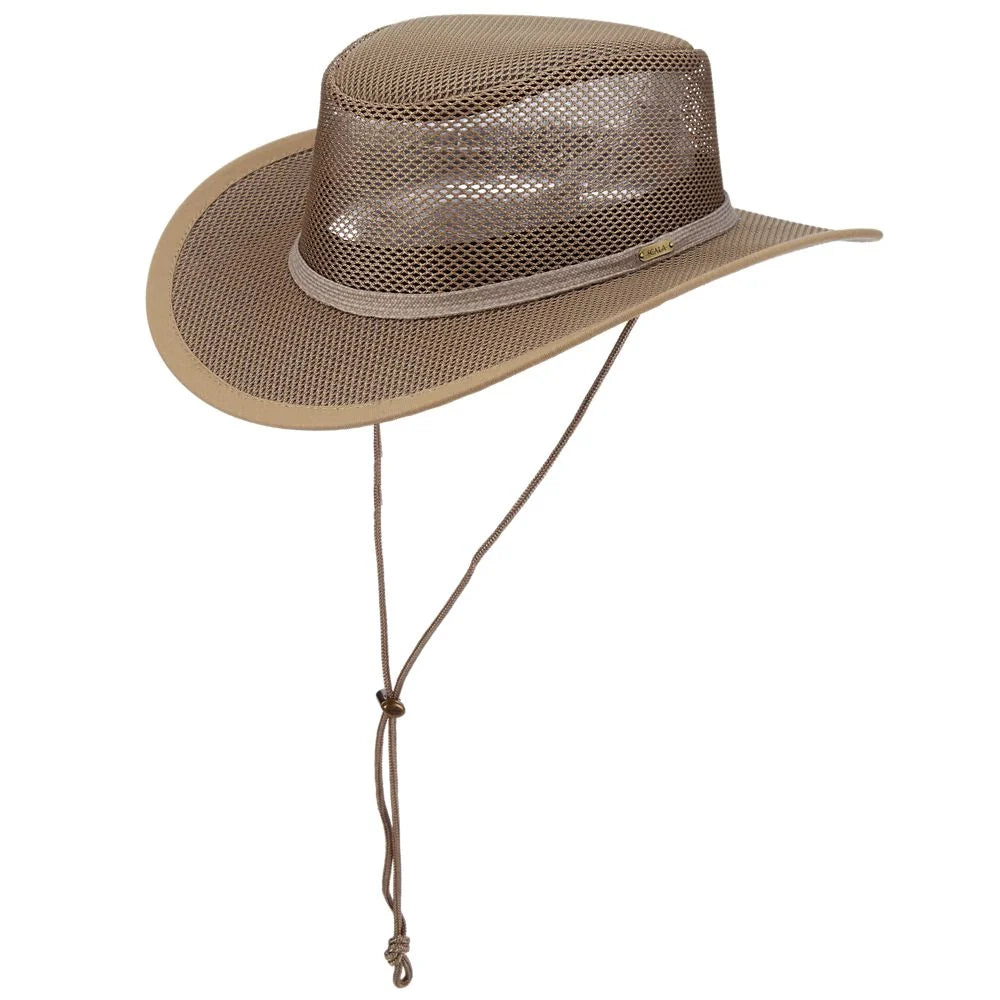 Scala Grand Canyon - Mesh Covered Nylon Australian Outback Hat